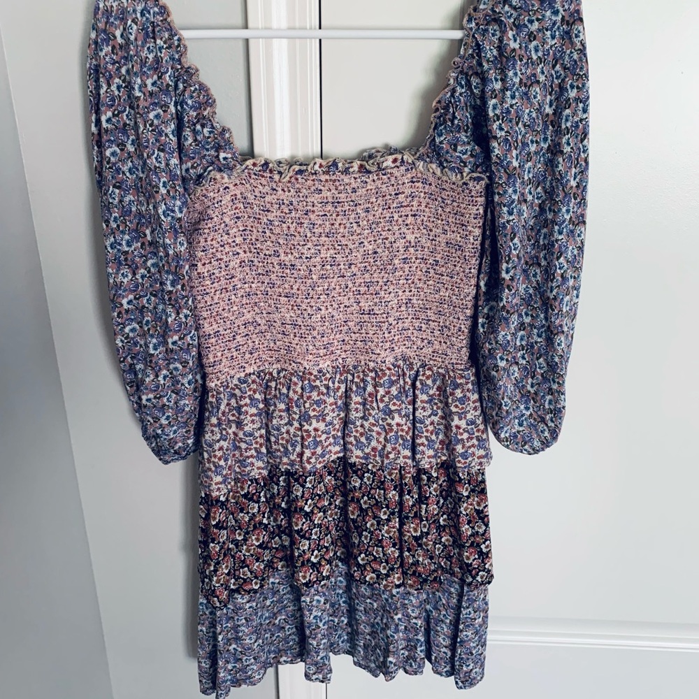 Mixed floral print dress